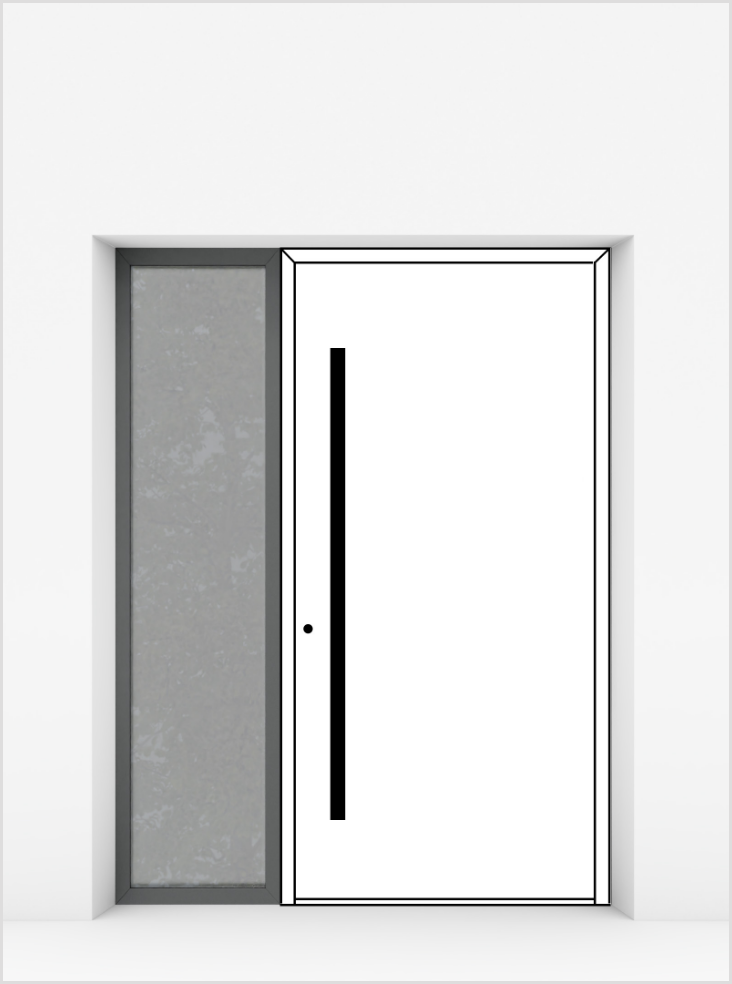 Schemat naświetla w drzwiach Harmony po lewej stronie