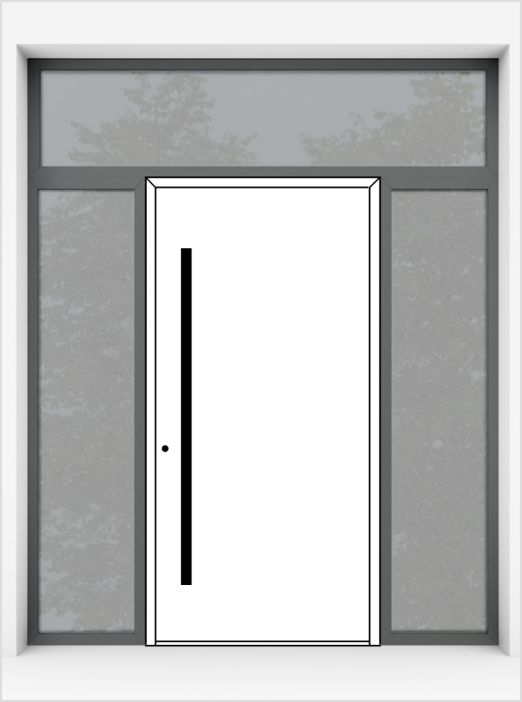 Schemat naświetla w drzwiach Harmony po obu stornach i u góry