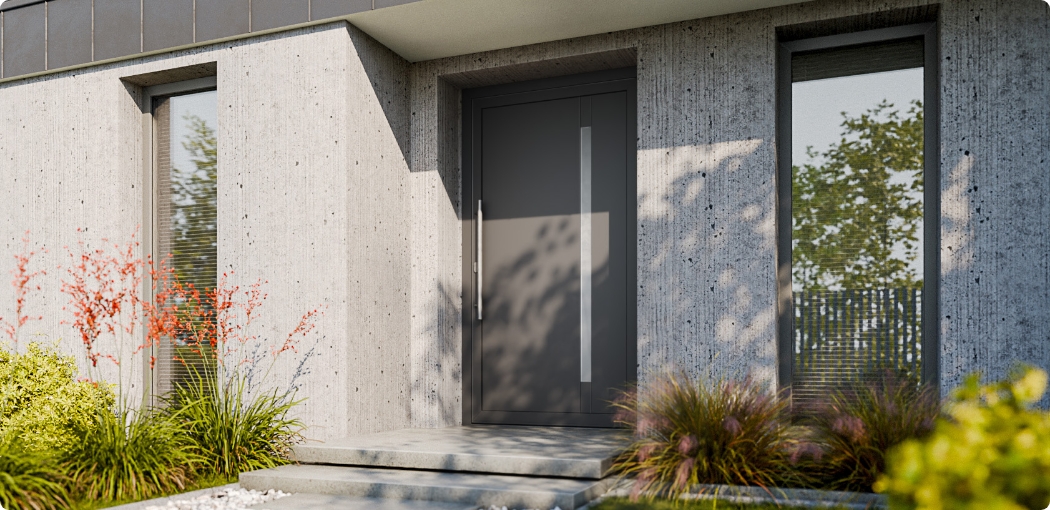 Zdjęcie przedstawiające drzwi wejściowe