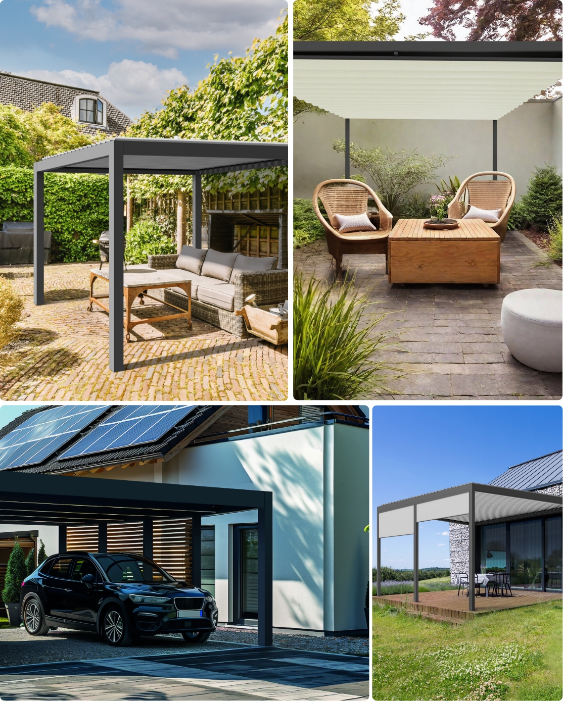 Zdjęcia aranżacji pergoli